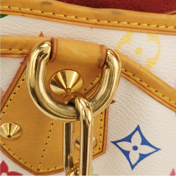 Louis Vuitton Monogram Multicolor Annie GM Shoulder Bag White - Picture 8 of 10
